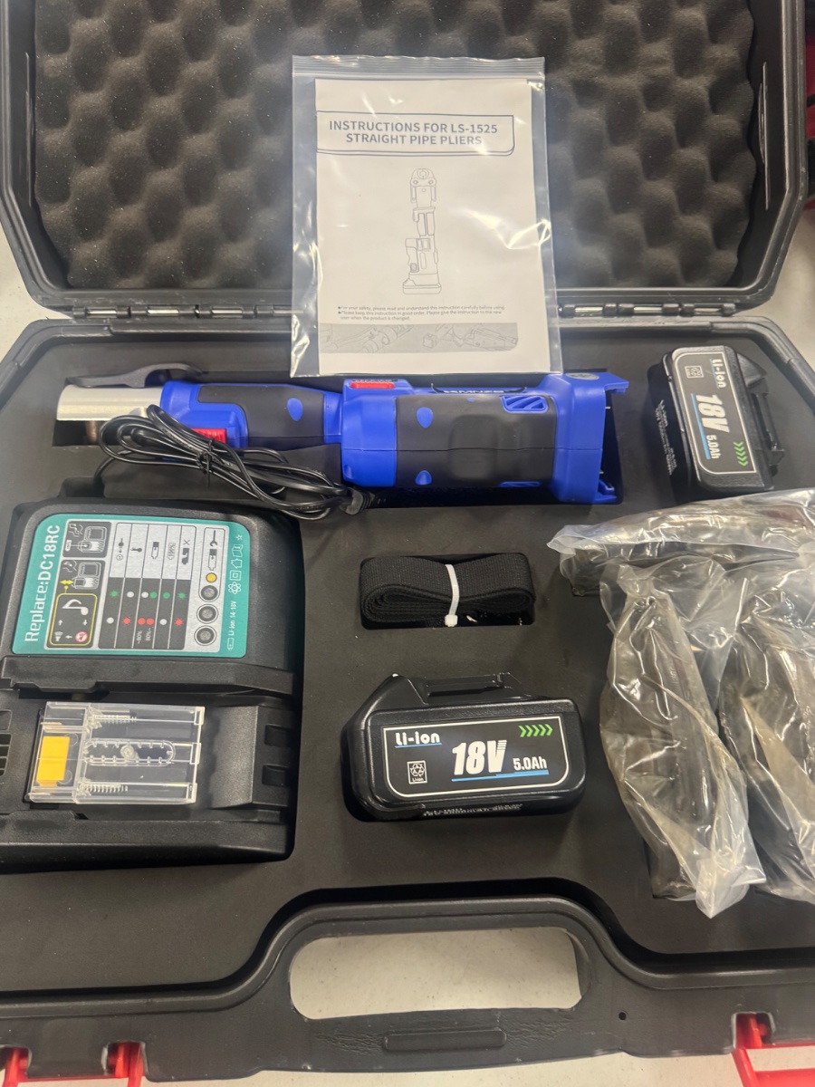 ls-1525 straight pipe pliers - pro press tool kit electric copper  tube pipe fitting crimping tool